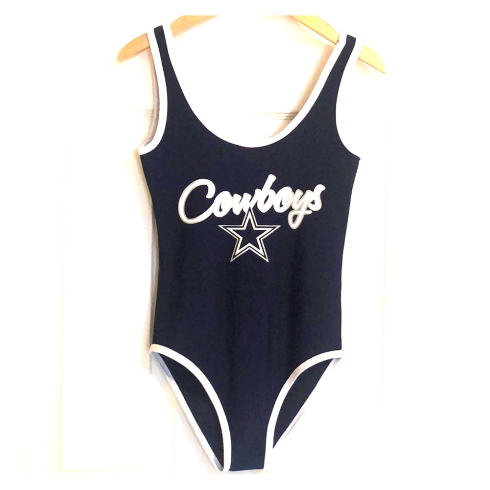 NFL Cowboys One Piece Navy Swimsuit/ Bodysuit